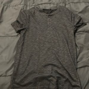 Henley Cut Gray Shirt